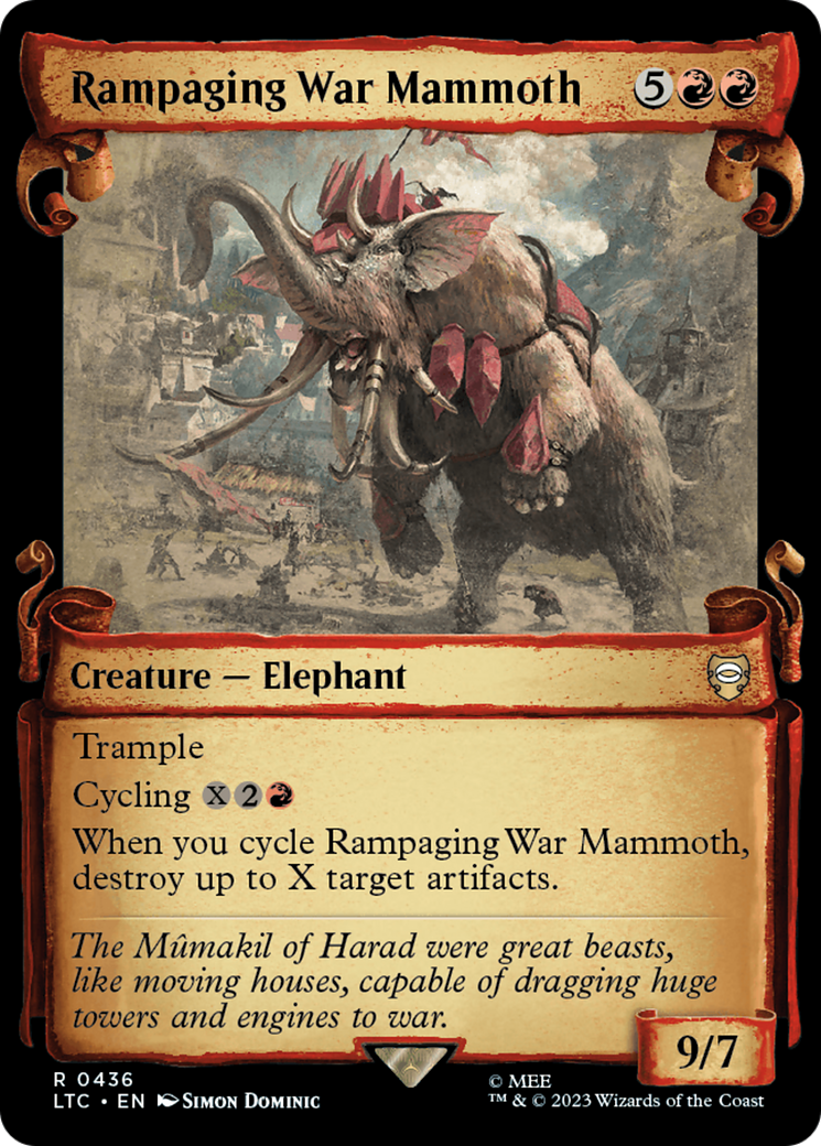 Rampaging War Mammoth [The Lord of the Rings: Tales of Middle-Earth Commander Showcase Scrolls] | Kessel Run Games Inc. 