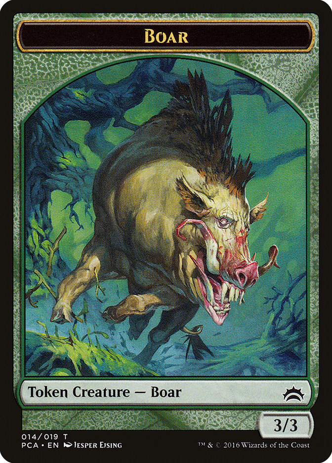 Goblin // Boar Double-Sided Token [Planechase Anthology Tokens] | Kessel Run Games Inc. 