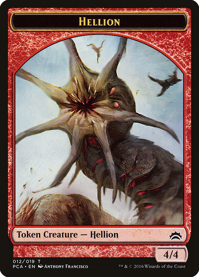 Zombie // Hellion Double-Sided Token [Planechase Anthology Tokens] | Kessel Run Games Inc. 