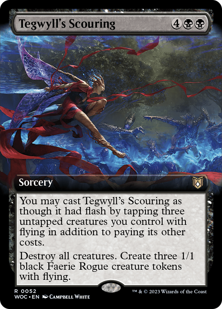 Tegwyll's Scouring (Extended Art) [Wilds of Eldraine Commander] | Kessel Run Games Inc. 