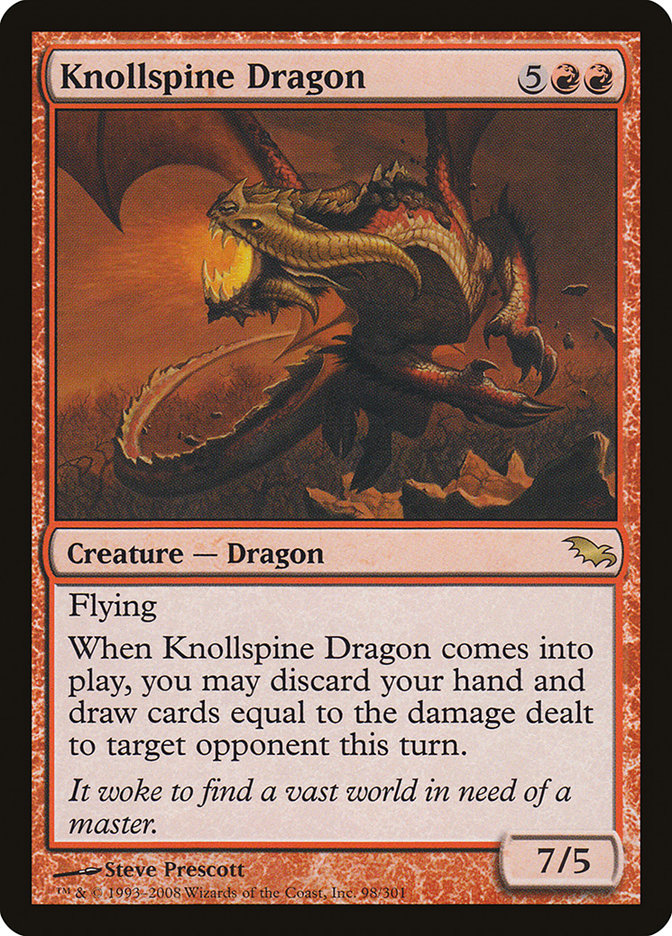 Knollspine Dragon [Shadowmoor] | Kessel Run Games Inc. 