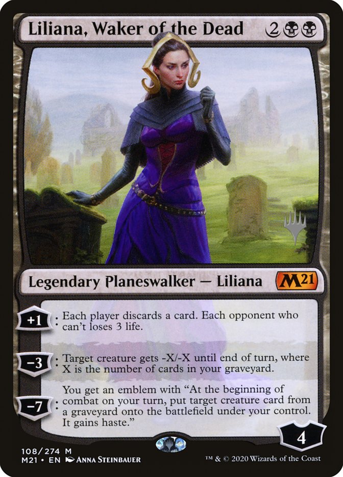Liliana, Waker of the Dead (Promo Pack) [Core Set 2021 Promos] | Kessel Run Games Inc. 