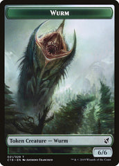 Beast (013) // Wurm Double-Sided Token [Commander 2019 Tokens] | Kessel Run Games Inc. 