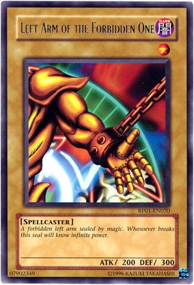 Left Arm of the Forbidden One [RP01-EN020] Rare | Kessel Run Games Inc. 