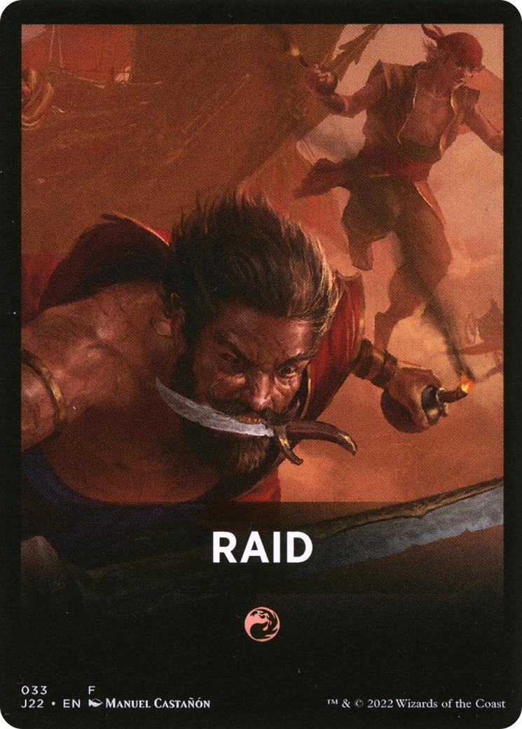 Raid Theme Card [Jumpstart 2022 Front Cards] | Kessel Run Games Inc. 