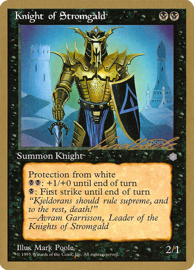 Knight of Stromgald (Leon Lindback) [Pro Tour Collector Set] | Kessel Run Games Inc. 