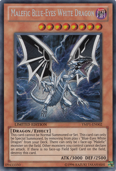 Malefic Blue-Eyes White Dragon [YMP1-EN002] Secret Rare | Kessel Run Games Inc. 