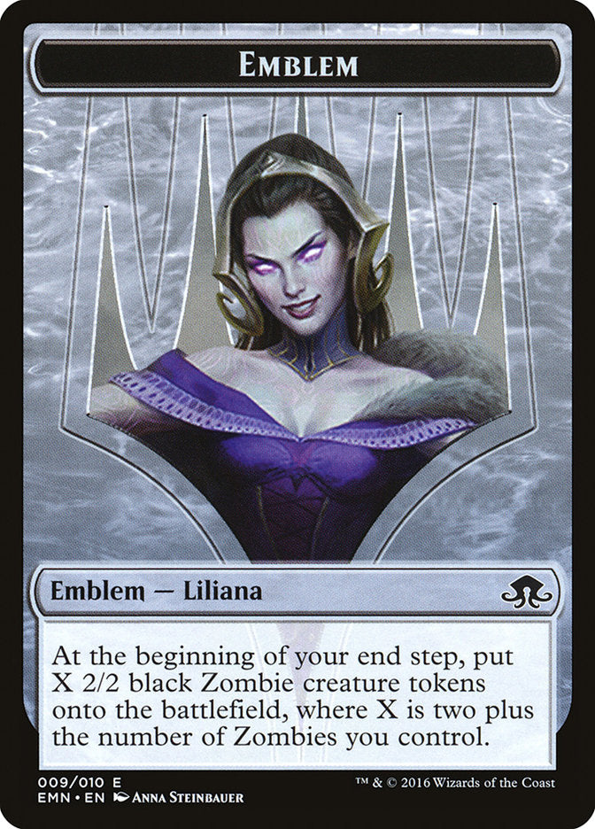 Liliana, the Last Hope Emblem [Eldritch Moon Tokens] | Kessel Run Games Inc. 