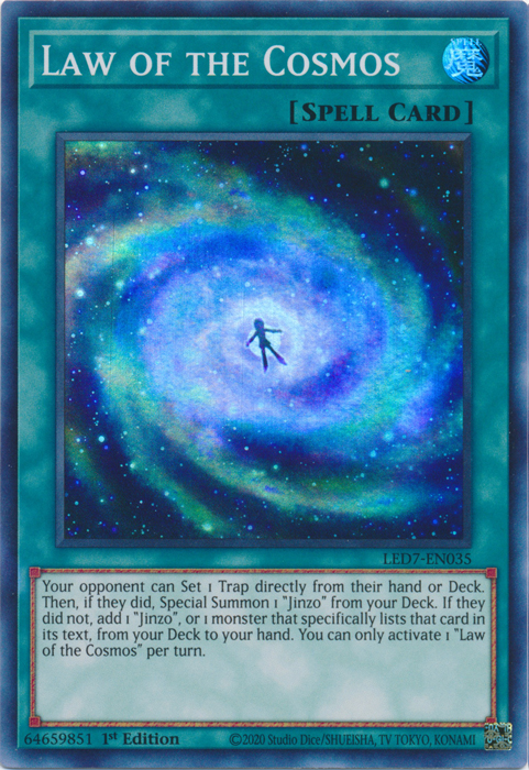 Law of the Cosmos [LED7-EN035] Super Rare | Kessel Run Games Inc. 