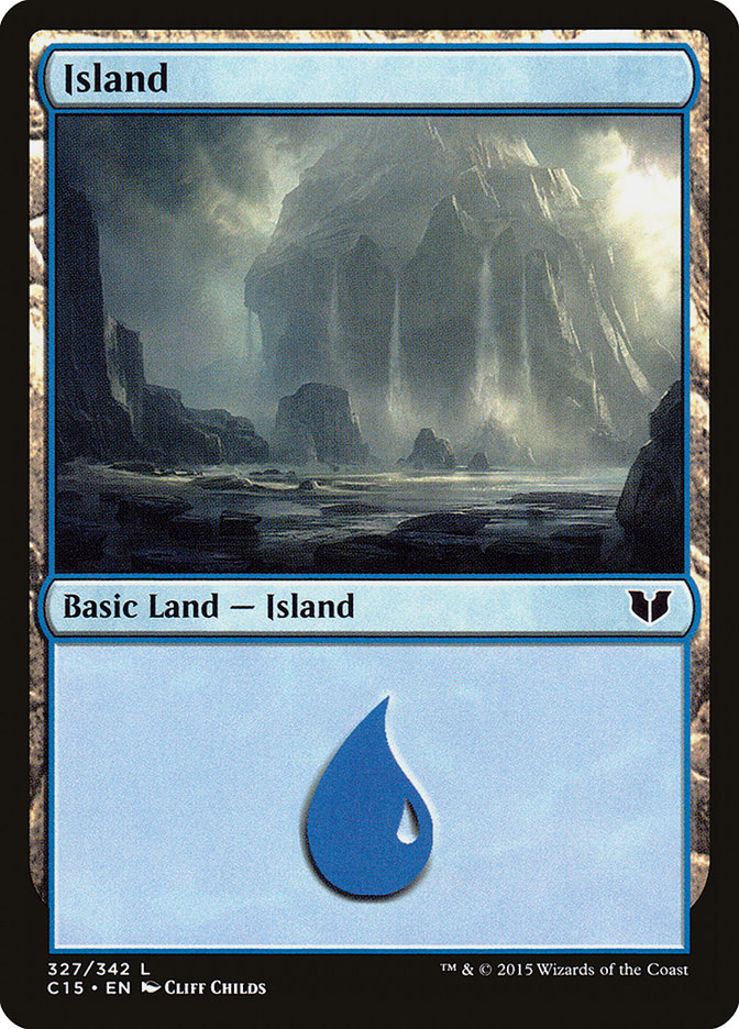 Island (327) [Commander 2015] | Kessel Run Games Inc. 