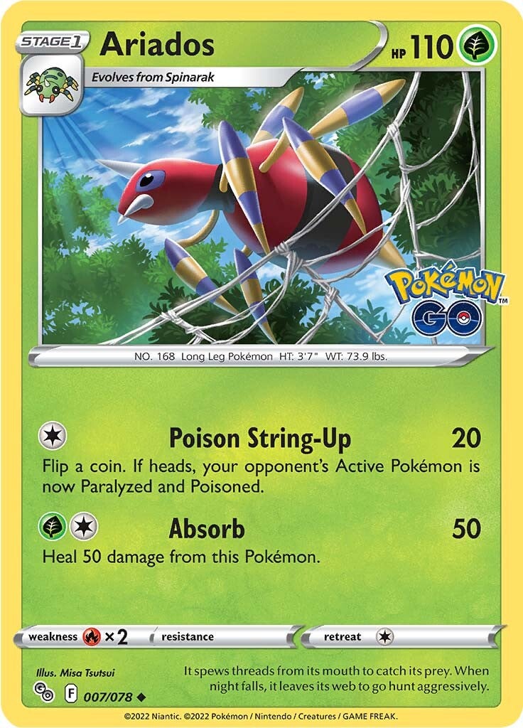 Ariados (007/078) [Pokémon GO] | Kessel Run Games Inc. 