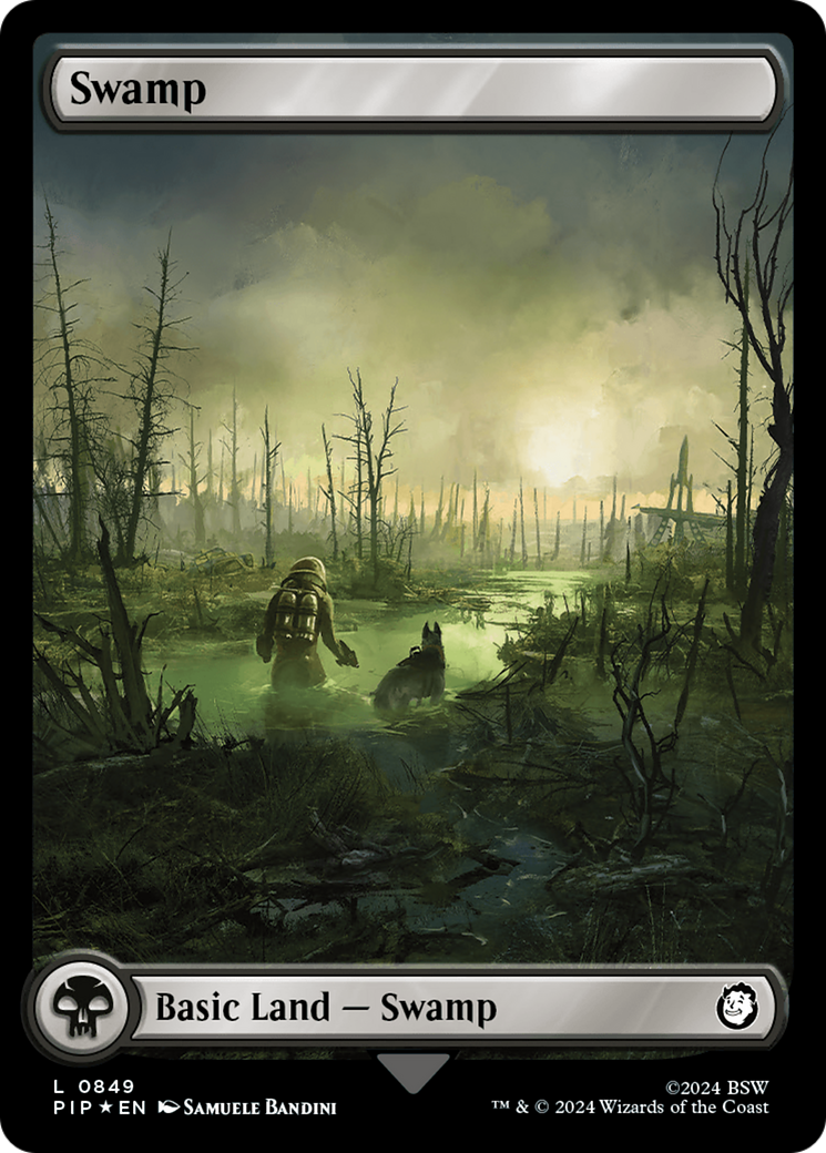 Swamp (0849) (Surge Foil) [Fallout] | Kessel Run Games Inc. 