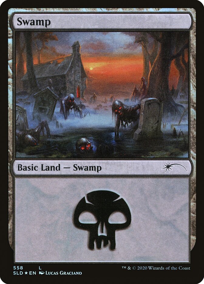 Swamp (Reanimated) (558) [Secret Lair Drop Promos] | Kessel Run Games Inc. 