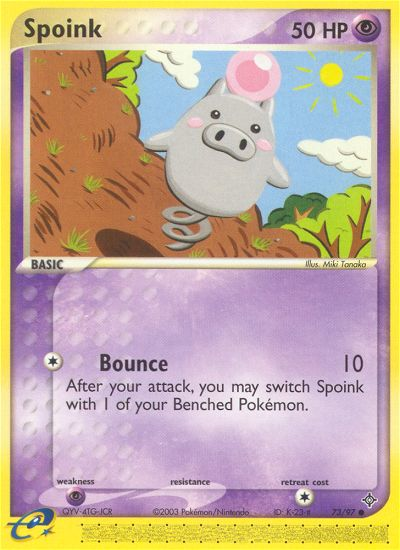 Spoink (73/97) [EX: Dragon] | Kessel Run Games Inc. 