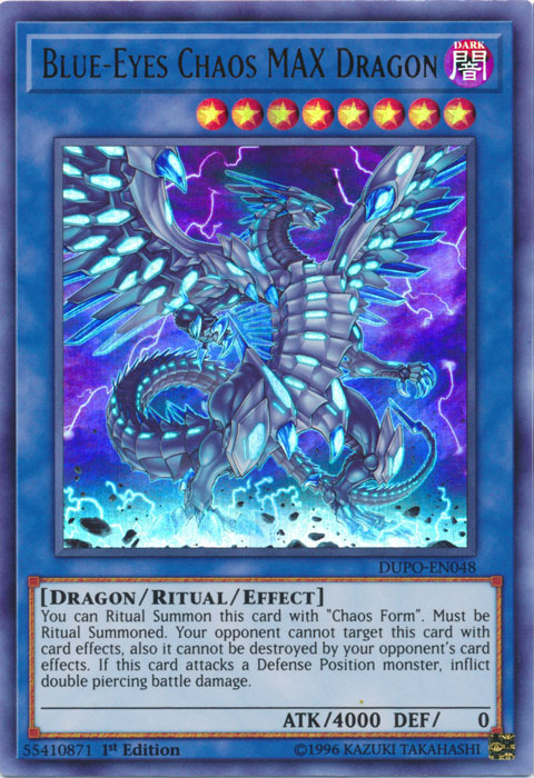 Blue-Eyes Chaos MAX Dragon [DUPO-EN048] Ultra Rare | Kessel Run Games Inc. 