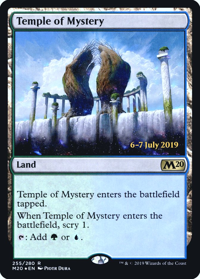 Temple of Mystery [Core Set 2020 Prerelease Promos] | Kessel Run Games Inc. 