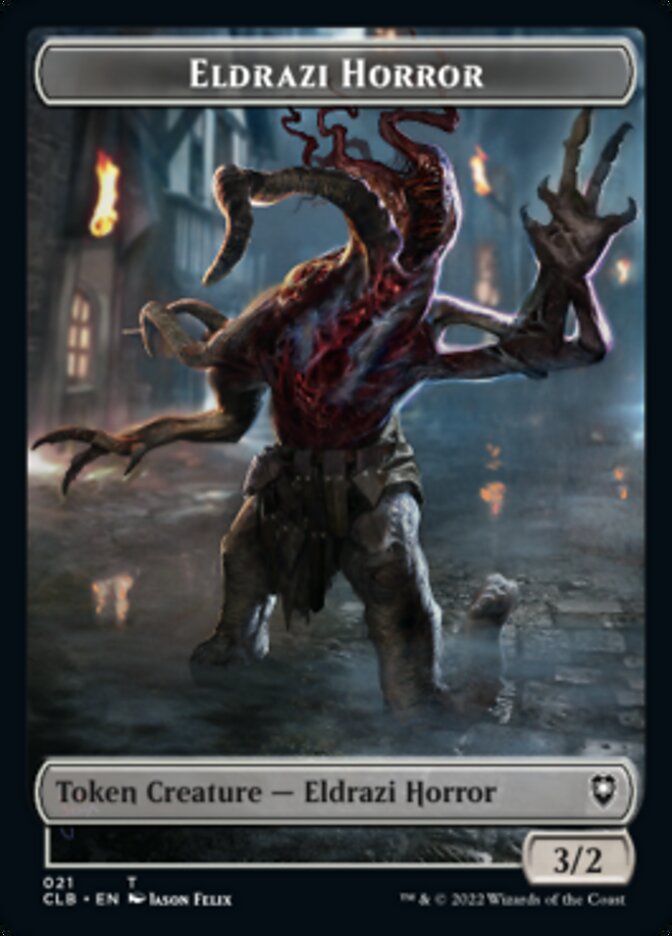 Horror // Eldrazi Horror Double-Sided Token [Commander Legends: Battle for Baldur's Gate Tokens] | Kessel Run Games Inc. 