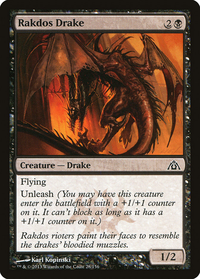 Rakdos Drake [Dragon's Maze] | Kessel Run Games Inc. 