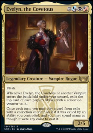 Evelyn, the Covetous (Promo Pack) [Streets of New Capenna Promos] | Kessel Run Games Inc. 