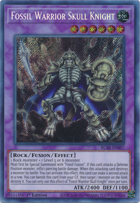 Fossil Warrior Skull Knight [BLAR-EN007] Secret Rare | Kessel Run Games Inc. 