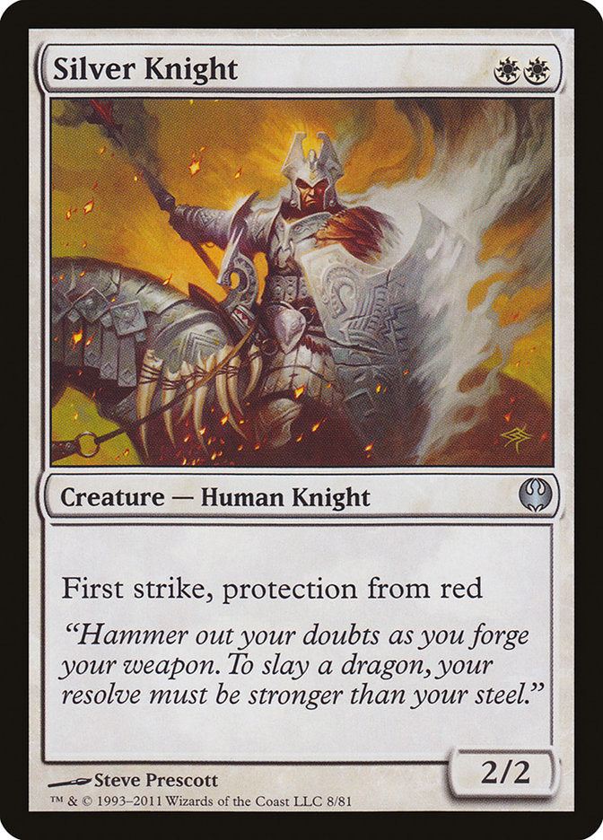 Silver Knight [Duel Decks: Knights vs. Dragons] | Kessel Run Games Inc. 
