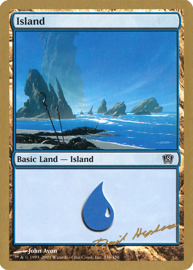 Island (dh336) (Dave Humpherys) [World Championship Decks 2003] | Kessel Run Games Inc. 