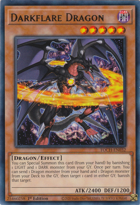 Darkflare Dragon [TOCH-EN032] Rare | Kessel Run Games Inc. 
