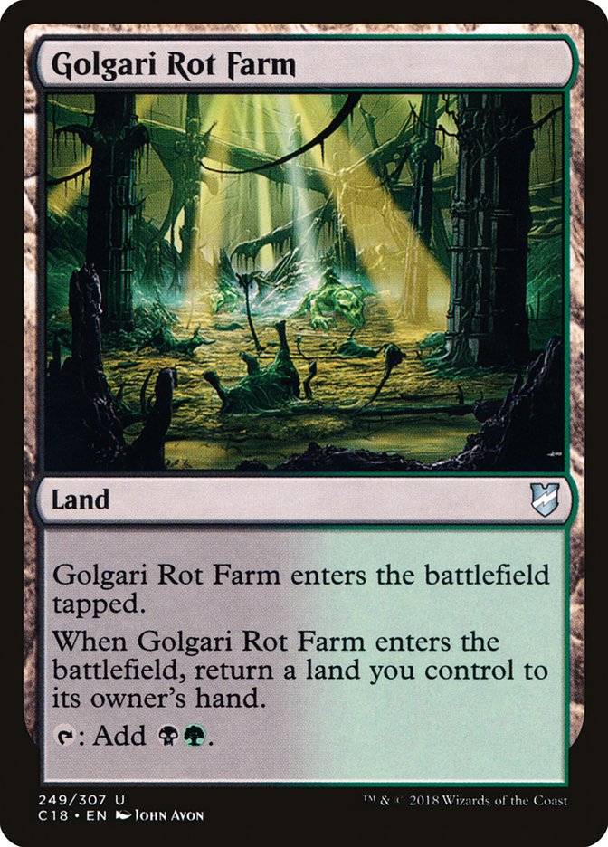 Golgari Rot Farm [Commander 2018] | Kessel Run Games Inc. 