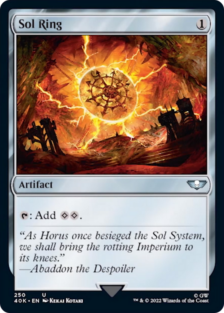 Sol Ring (250) (Surge Foil) [Warhammer 40,000] | Kessel Run Games Inc. 