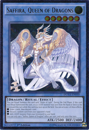 Saffira, Queen of Dragons (UTR) [DUEA-EN050] Ultimate Rare | Kessel Run Games Inc. 