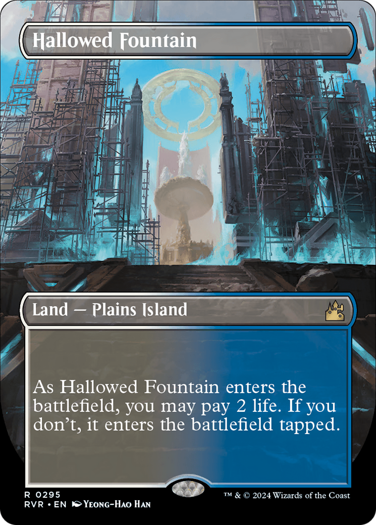 Hallowed Fountain (Borderless) [Ravnica Remastered] | Kessel Run Games Inc. 