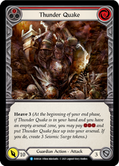 Thunder Quake (Red) [EVR024] (Everfest)  1st Edition Rainbow Foil | Kessel Run Games Inc. 