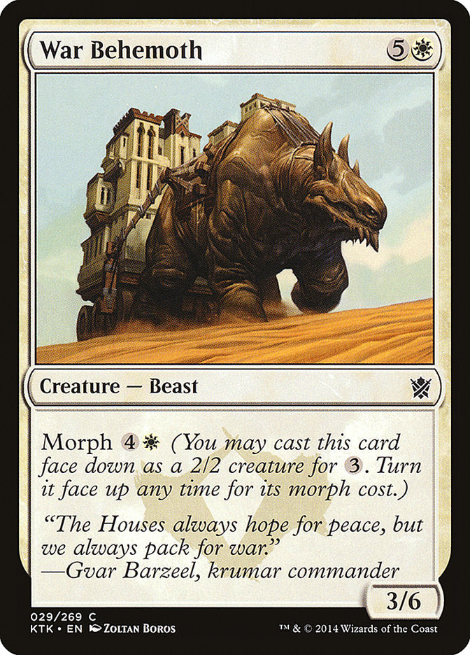 War Behemoth [Khans of Tarkir] | Kessel Run Games Inc. 