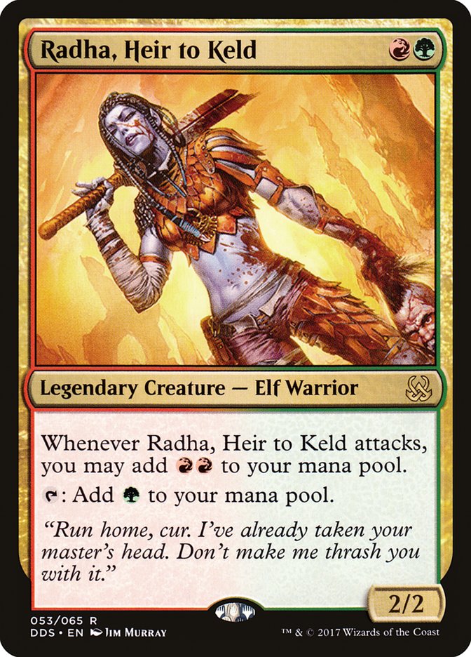 Radha, Heir to Keld [Duel Decks: Mind vs. Might] | Kessel Run Games Inc. 