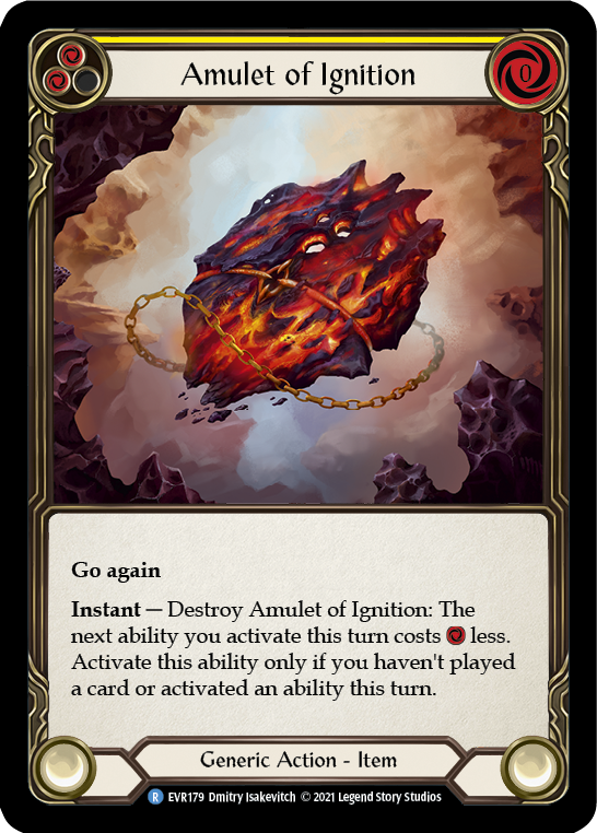 Amulet of Ignition [EVR179] (Everfest)  1st Edition Cold Foil | Kessel Run Games Inc. 