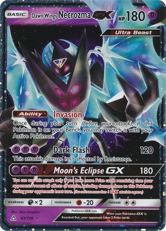 Dawn Wings Necrozma GX (63/156) (Jumbo Card) [Sun & Moon: Ultra Prism] | Kessel Run Games Inc. 