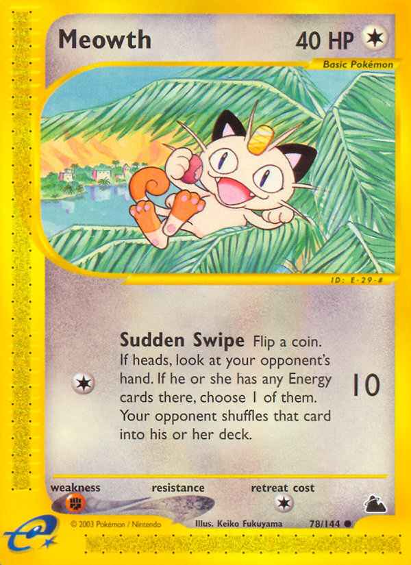 Meowth (78/144) [Skyridge] | Kessel Run Games Inc. 