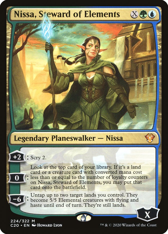 Nissa, Steward of Elements [Commander 2020] | Kessel Run Games Inc. 