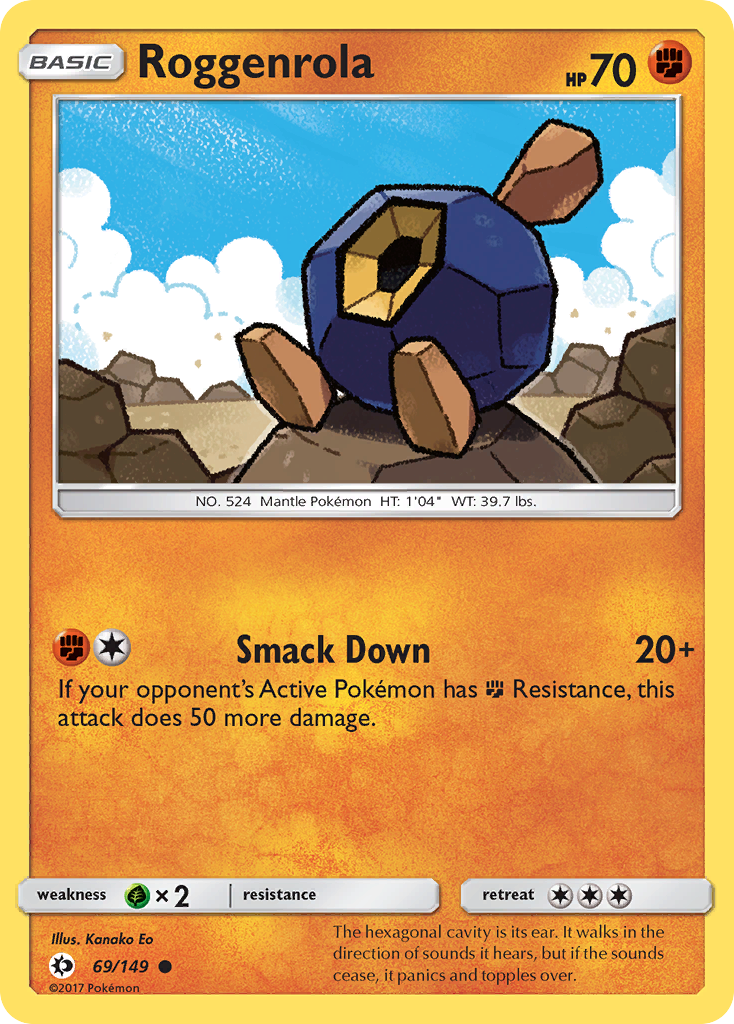 Roggenrola (69/149) [Sun & Moon: Base Set] | Kessel Run Games Inc. 