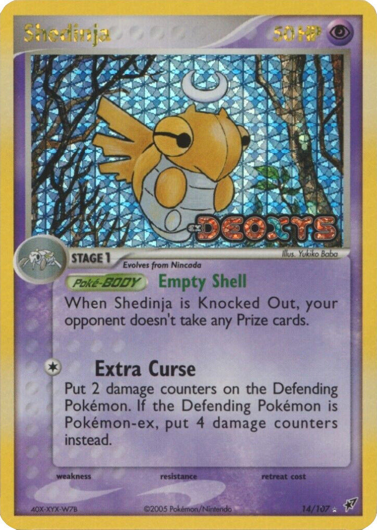 Shedinja (14/107) (Stamped) [EX: Deoxys] | Kessel Run Games Inc. 