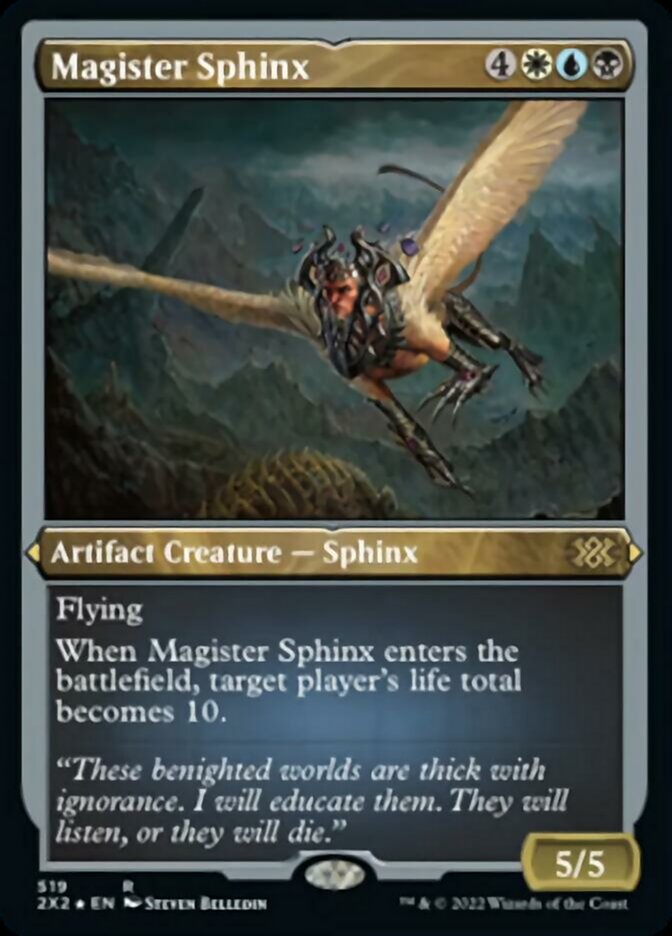Magister Sphinx (Foil Etched) [Double Masters 2022] | Kessel Run Games Inc. 