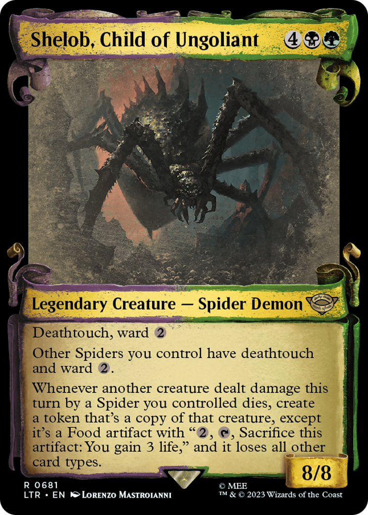 Shelob, Child of Ungoliant [The Lord of the Rings: Tales of Middle-Earth Showcase Scrolls] | Kessel Run Games Inc. 