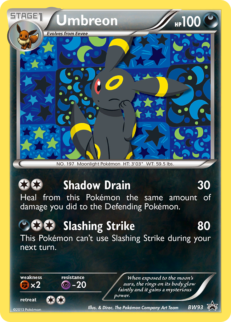 Umbreon (BW93) [Black & White: Black Star Promos] | Kessel Run Games Inc. 