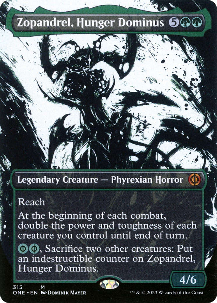 Zopandrel, Hunger Dominus (Borderless Ichor) [Phyrexia: All Will Be One] | Kessel Run Games Inc. 