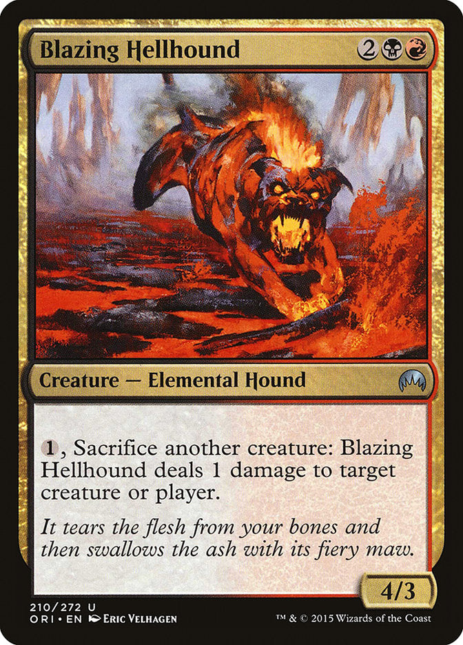 Blazing Hellhound [Magic Origins] | Kessel Run Games Inc. 