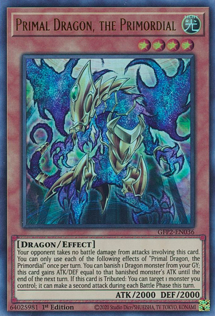 Primal Dragon, the Primordial [GFP2-EN036] Ultra Rare | Kessel Run Games Inc. 