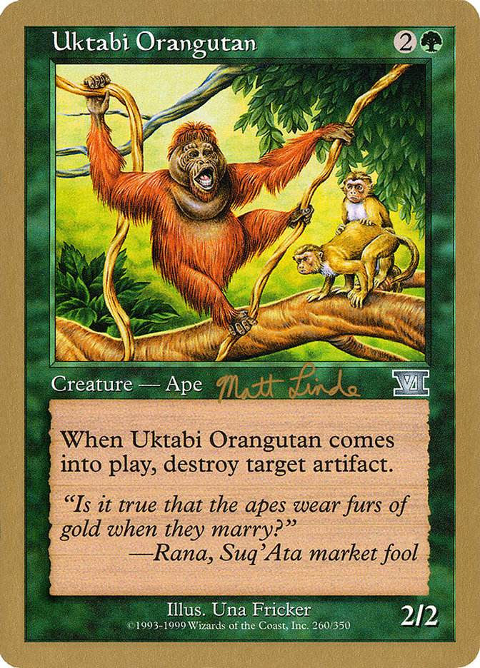 Uktabi Orangutan (Matt Linde) [World Championship Decks 1999] | Kessel Run Games Inc. 