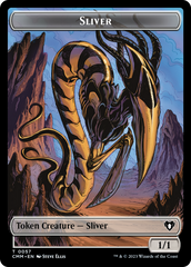 Copy (54) // Sliver Double-Sided Token [Commander Masters Tokens] | Kessel Run Games Inc. 