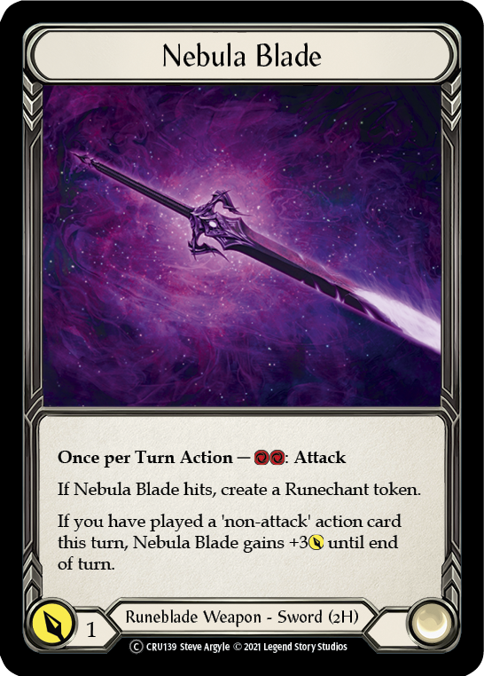 Nebula Blade [U-CRU139] (Crucible of War Unlimited)  Unlimited Rainbow Foil | Kessel Run Games Inc. 