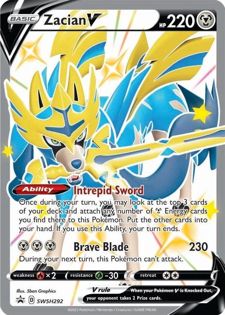 Zacian V (SWSH292) [Sword & Shield: Black Star Promos] | Kessel Run Games Inc. 